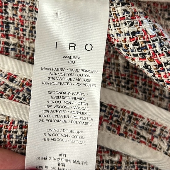 IRO Walefa Tweed Open Jacket Blazer - Picture 8 of 8